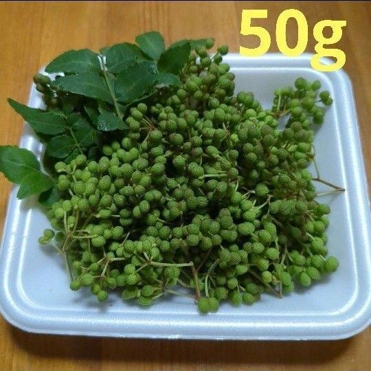 粒不揃い山椒の実 50g 無農薬