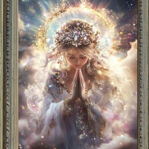 P665 女神様 【開運風水絵画風・ヒーリングアート】