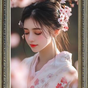 P614 木花咲耶姫 繁栄と美 【開運風水絵画風ヒーリングアート】