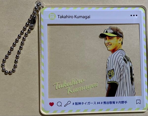 阪神 タイガース 熊谷敬宥選手 阪神百貨店 限定 シークレット アクリルプレート