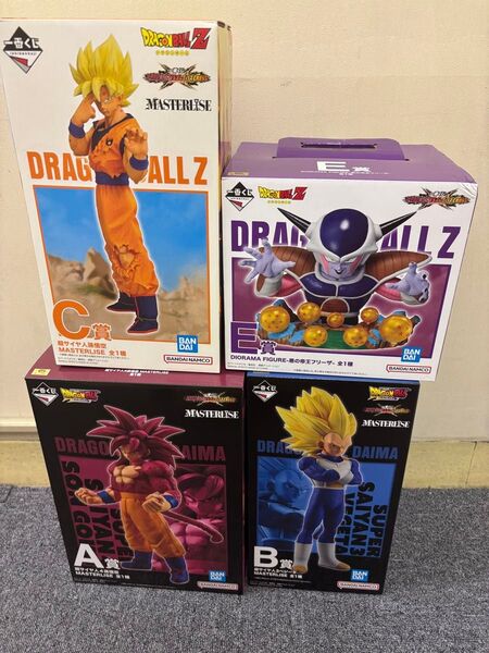 一番くじ ドラゴンボール VSオムニバスCROSS A賞B賞C賞E賞 フィギュア4体セット