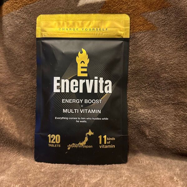 EnerVita 亜鉛450mg マカ12500mg 120粒 マルチビタミン11種 栄養機能食品 疲労回復 ナチュラル成分16種