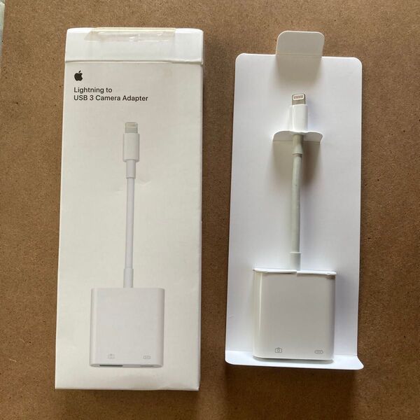 Apple Lightning - USB 3カメラアダプタ 純正品 ライトニング 外箱説明書あり