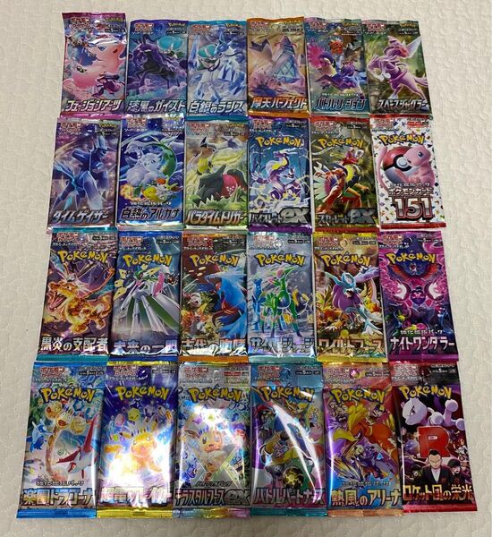 ポケモンカード 絶版パック等 バラエティ 未開封パック コレクション フュージョンアーツ テラスタルフェスex等 24パック