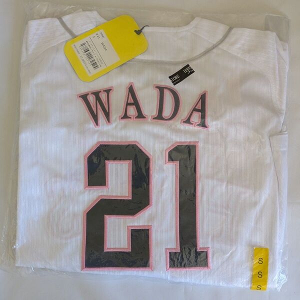 福岡ソフトバンクホークス 和田毅 21 WADA ピンクリボン レプリカユニフォーム Sサイズ 新品未使用 Majestic