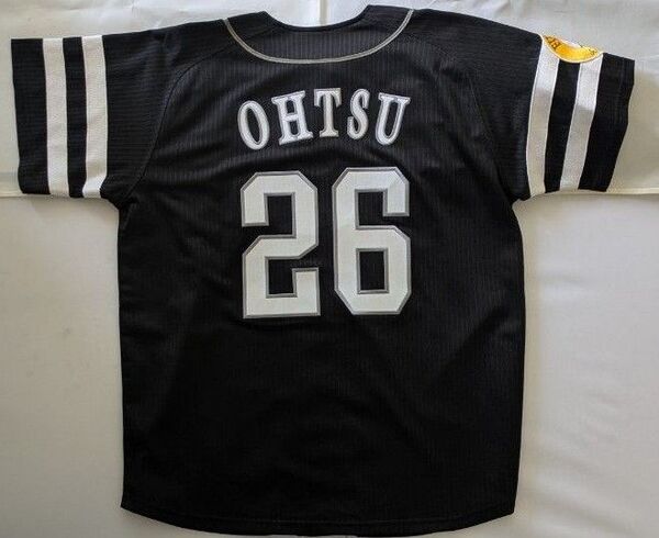 福岡ソフトバンクホークス 大津亮介 26 OHTSU レプリカユニフォーム Mサイズ Majestic ビジター