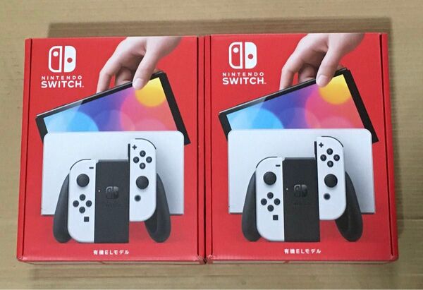 有機ELモデル Switch Nintendo ニンテンドースイッチ 新品未開封 2台セット 店舗印無し