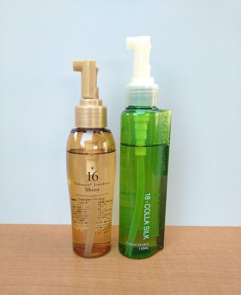 ハホニコ コラシルク 18ヒートインオイル ジュウロクユ シャイニー ヒーティング対応ヘアオイル 2本セット