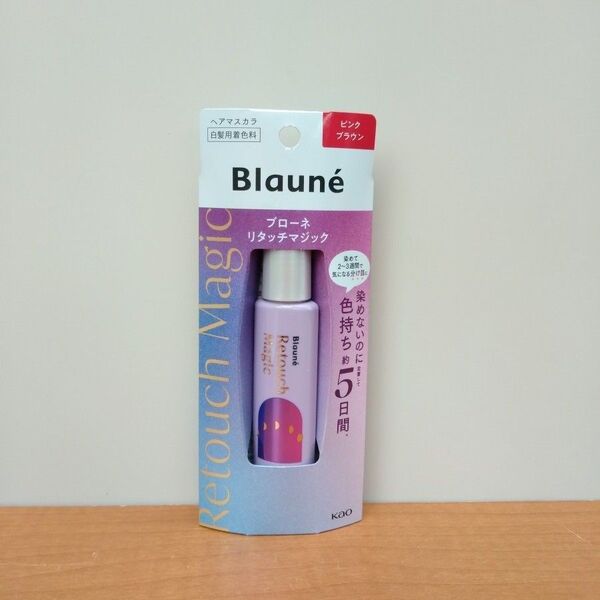 未使用 花王 ブローネ リタッチマジック ヘアマスカラ ピンクブラウン 14ml