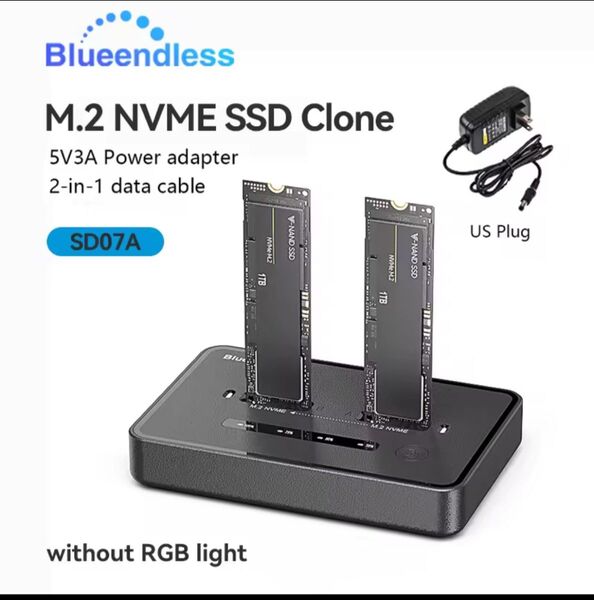 デュプリケータ クローン SSD NVMe M.2