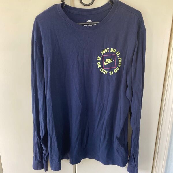 【美品】Nike ネイビー 長袖カットソー XXL