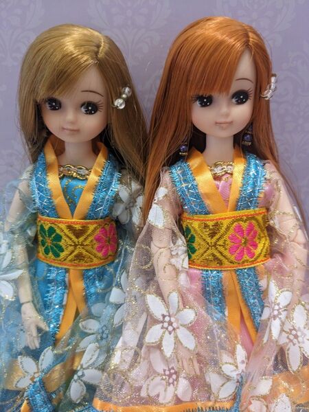 リカちゃんキャッスルリカちゃんカスタム2体可動式ボディー洋服セット