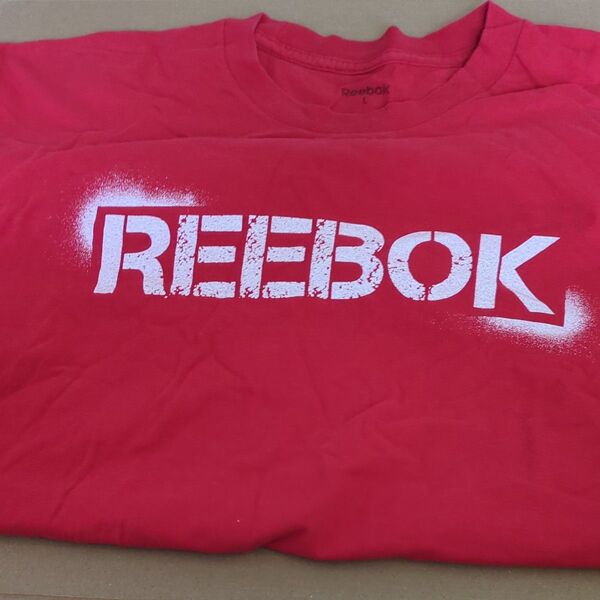 Reebok ロゴTシャツ レッド Lサイズ