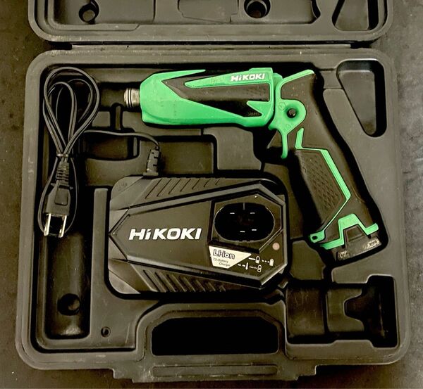 ジャンク出品 HiKOKI WH7DL 電動ドライバー本体、バッテリー、充電器、ケースのセット