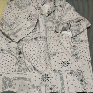 メンズペイズリー柄シャツ