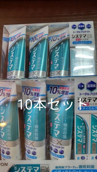 歯みがき粉 10本セット システマEX 143g×6本 30g×4本 ライオン コストコ