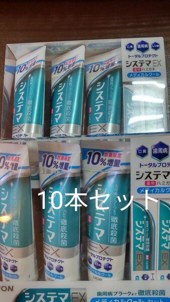 歯みがき粉 10本セット システマEX 143g×6本 30g×4本 ライオン コストコ