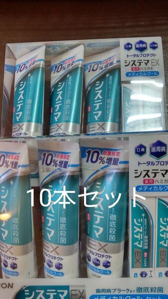 歯みがき粉 10本セット システマEX 143g×6本 30g×4本 ライオン コストコ