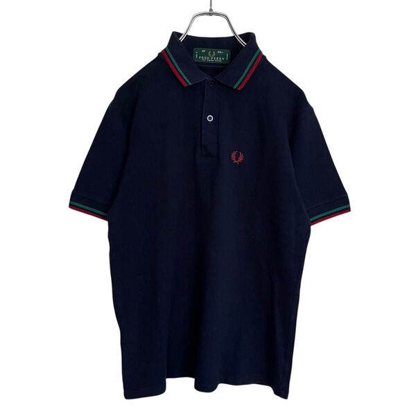 FRED PERRY フレッドペリー 英国製 M12 鹿の子 半袖 ポロシャツ