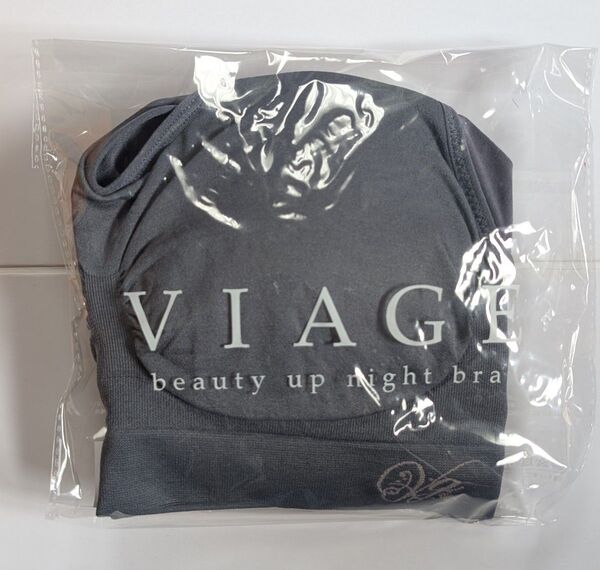 VIAGE ヴィアージュ ビューティーアップナイトブラ ブルーグレー