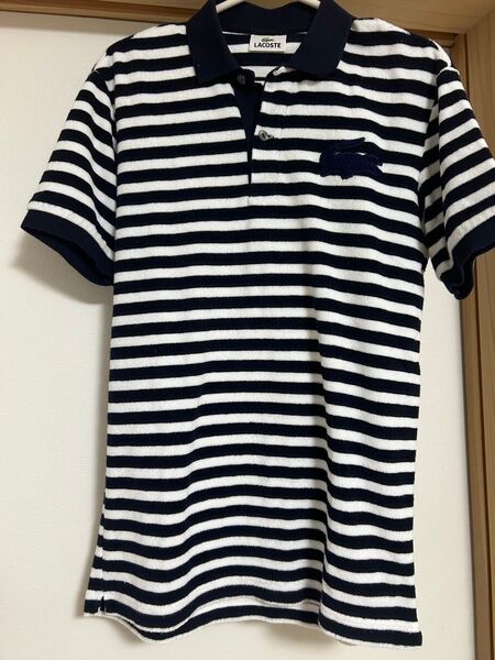 LACOSTE 半袖ポロシャツ ボーダー
