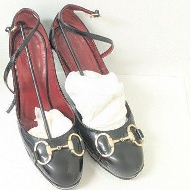GUCCI グッチ ホースビット ヒール パンプス アンクルストラップ 23.5cm