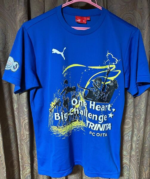 大分トリニータ PUMA Tシャツ Mサイズ ブルー サッカー Jリーグ