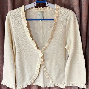 シビラ Sybilla ★カーディガン L /コットン 長袖 羽織り トップス