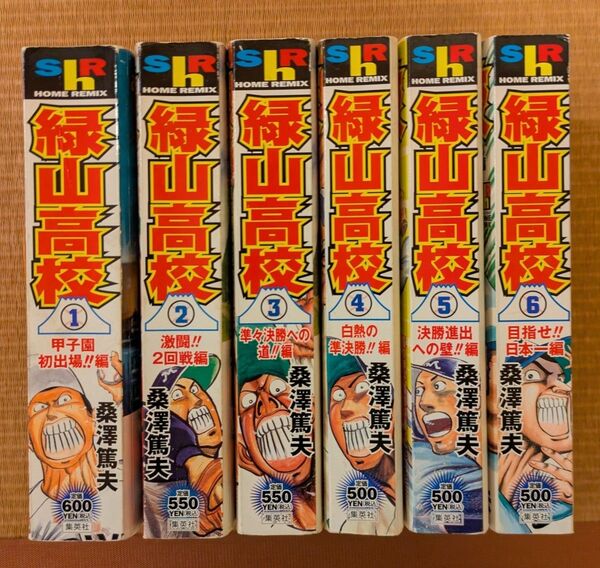 緑山高校 全6巻 コンビニ ワイド版 コミックス 全巻 セット