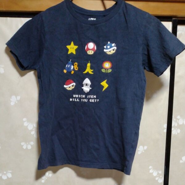 任天堂 140サイズ 半袖Tシャツ マリオカート アイテム