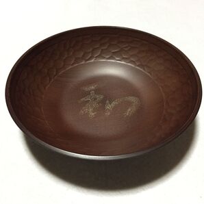 プラスチック製 菓子器 菓子皿 盛り皿 和 (木目調 木彫り風) レトロ