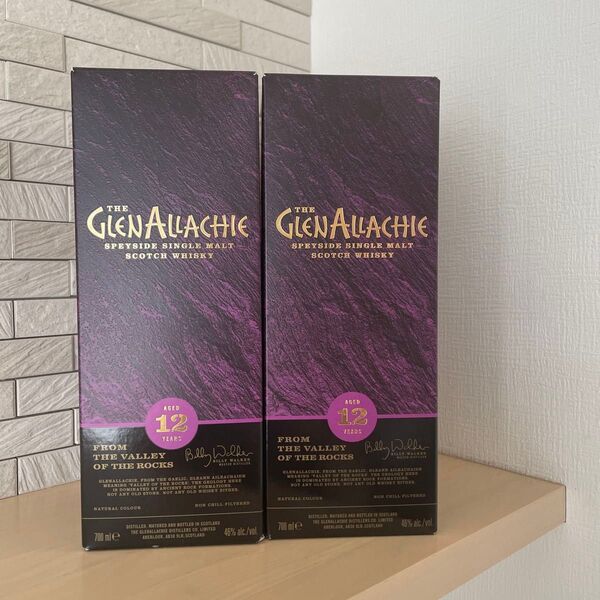 グレンアラヒー GlenAllachie 12年 700ml 46% ウイスキー 2本まとめ 箱付き
