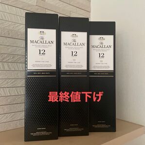 ザ マッカラン シェリーオーク カスク 12年The Macallan 3本 MACALLAN 箱付 シェリー ウイスキー