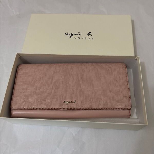 アニエスベーボヤージュ 長財布 ピンク レディース