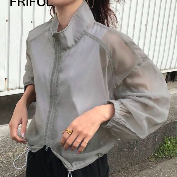 シャツ ブルゾン シアーシャツ