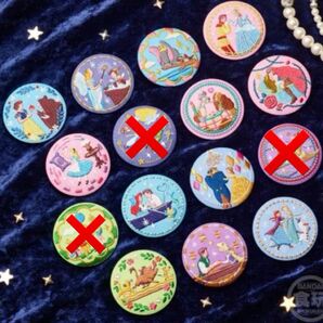 【組合せ自由】ディズニー 刺繍缶バッチ