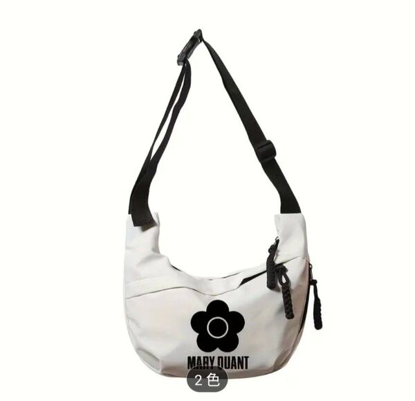 MARY QUANT ブラック ショルダーバッグ