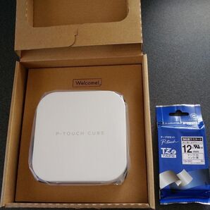brother ブラザー ラベルライター ピータッチキューブ P-TOUCH CUBE PT-P300BT テープ合計3本