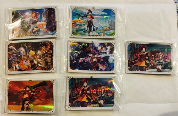 原神シールウエハース1 2 シール7枚セット