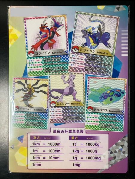 ポケモン 非売品下敷き ポケットモンスター