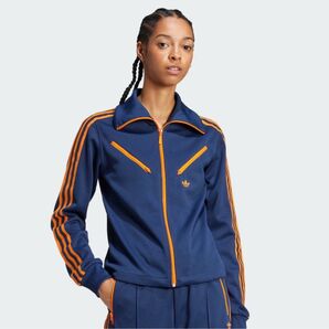 未使用 adidas トラックジャケット ネイビー/オレンジ アディダスオリジナルス adidas originals アディダス