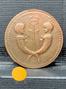 Ωアメリカ　詳細不明　検）古銭硬貨貨幣銅貨系 レア記念 メダル レプリカ復刻 オメガコイン つ30