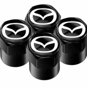 MAZDA Mエンブレム エアバルブキャップ ブラック