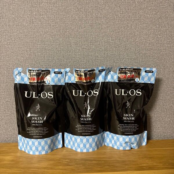 【新品未使用】ULOS (ウルオス) 薬用スキンウォッシュ 詰替用 3袋セット