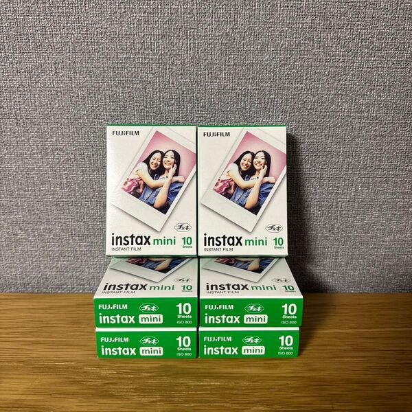 【新品未開封】FUJIFILM チェキ instax mini 10枚入り 6セット