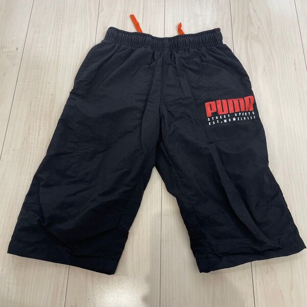 PUMA 130 ハーフパンツ ボーイズ ショートパンツ 黒 ブラック プーマ