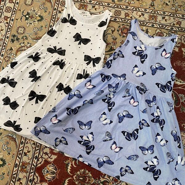リボン エイチアンドエムH&M ワンピース ノースリーブ まとめ割 セット