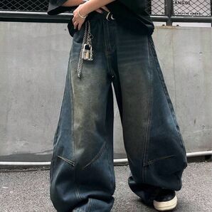 y2k acnestudios jadedlondon menes似ワイドデニムバギーデニム バギーパンツ メンズ 地底人似