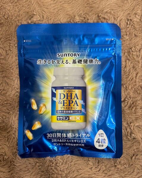 【新品】SUNTORY サントリー DHA&EPAプラスビタミン セサミンEX 120粒 30日分 サントリーウェルネス