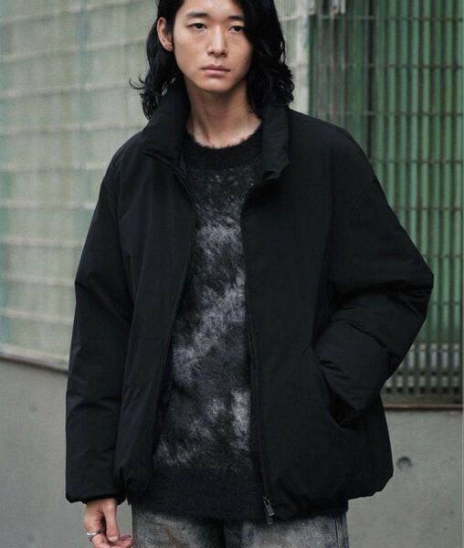 wym lidnm minimal heat fiber padded jacket ブラック Lサイズ ダウン 中綿 ジャケット
